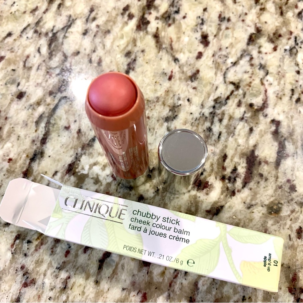Clinique Chubby Stick Cheek Colour Balm ~ 01 AMP'D UP APPLE ~ 0.21 oz full size